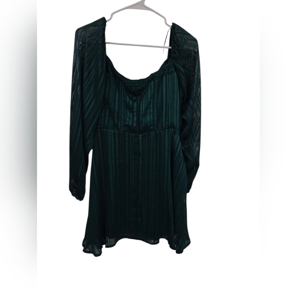 New Altar'd State Green Shimmer Dress Large - Picture 7 of 7